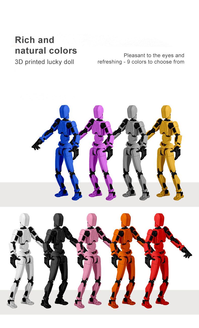 Joint Doll Assembling Doll Toy Multi-articular Movable Mannequins Changeable Action Figures Robot Toy Decoration_voghion.com