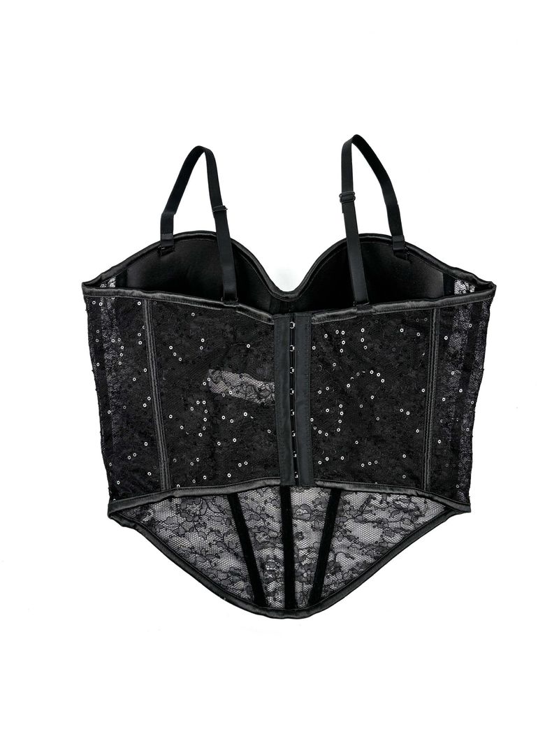 Women's Clothing New Slim Sexy See Through Mesh Vest Suspender Low Cut Contrast Color Waist Slim Breathable Body Shaping Fishbone Bra_voghion.com