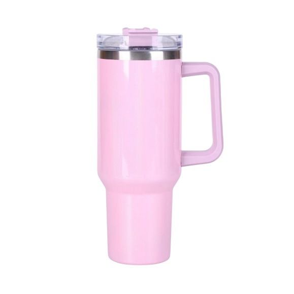 rainbow paint 40oz car cup large capacity 304 stainless steel insulation cup two-color gradient car ice cup_voghion.com