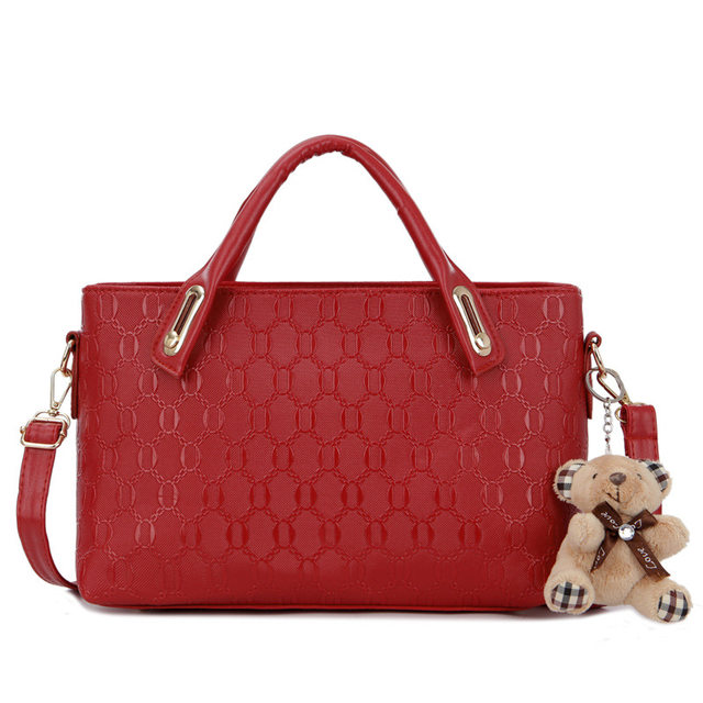 4 pezzi/set set di borse da donna elegante borsa a tracolla in pelle PU moda borse da donna con pochette a tracolla in tinta unita selvaggia_voghion.com