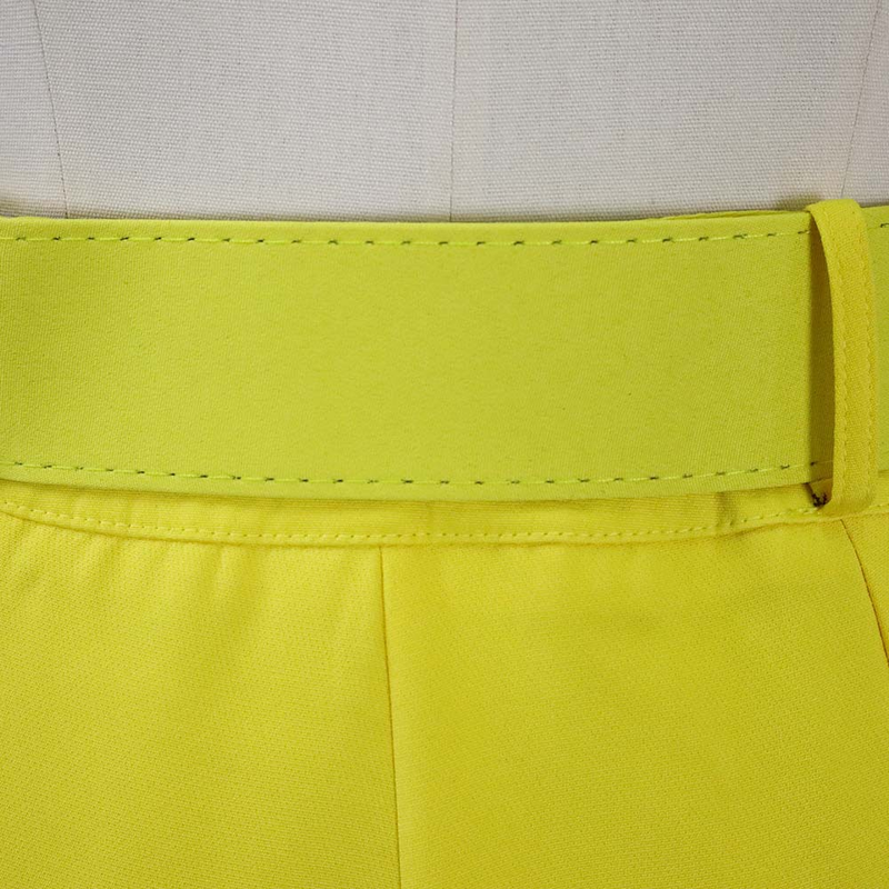 Freizeithose mit hoher Taille, Slim-Fit-Anzughose, Damenhose, Herbst-Berufshose_voghion.com