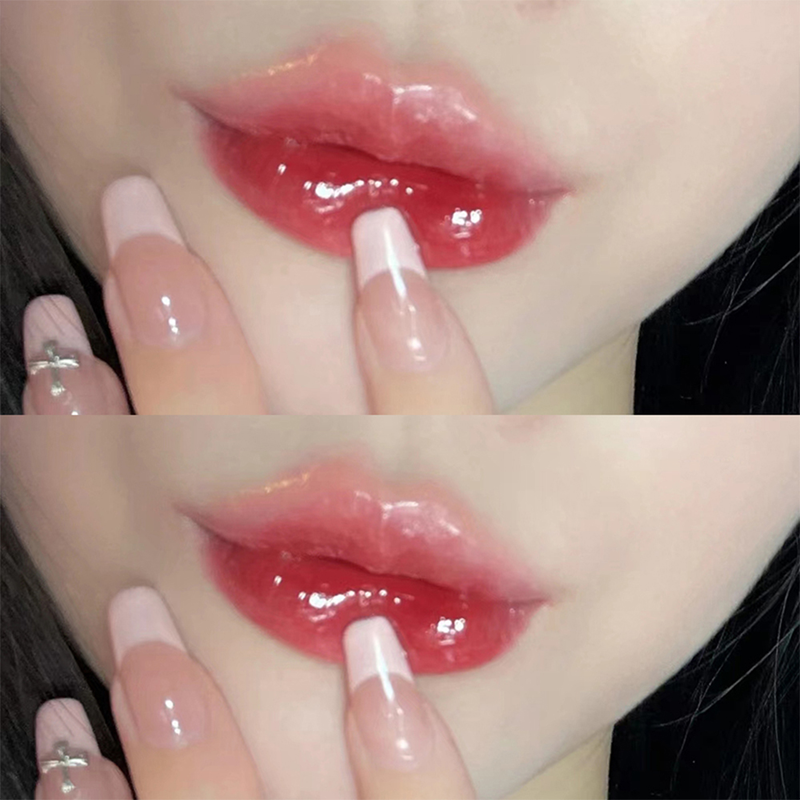 colla per labbra Rossetto trasparente a specchio con gelatina per orsetti, idratante duraturo, colore labbra trasparente impermeabile, stick per labbra_voghion.com
