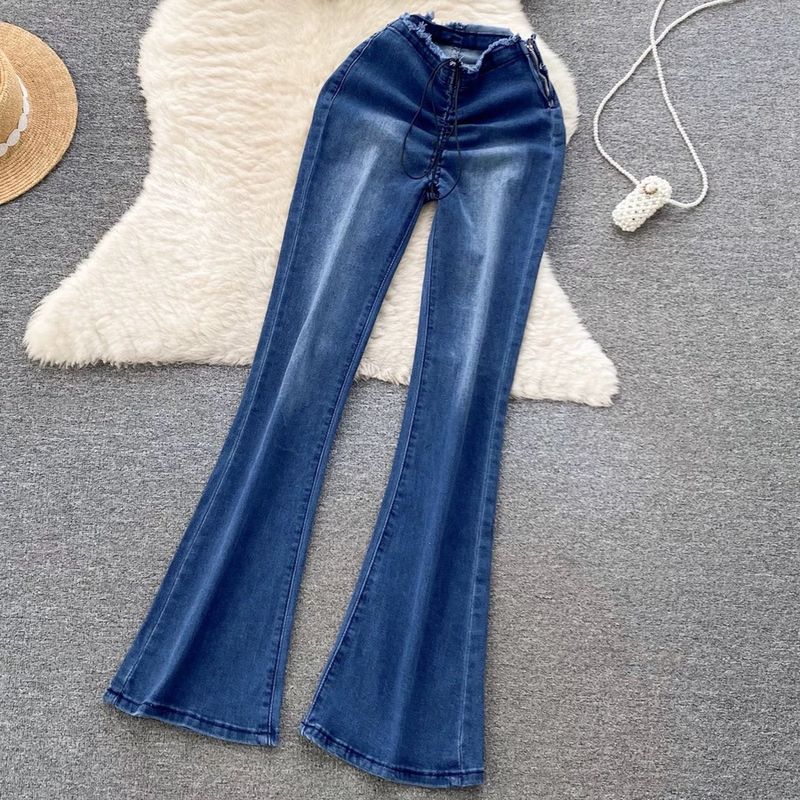 Hot Girl Style Dit jaar's Trend Mooie Sexy Strapless Top Veelzijdige Dim Flared Broek Mode Tweedelige Set Voor_voghion.com