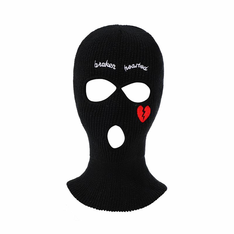Women's And Men's Fashion Knit Beanie With Neck Warmer - Soft Wool Three-Hole Design For Outdoor Activities, Cycling, And Winter Warmth_voghion.com