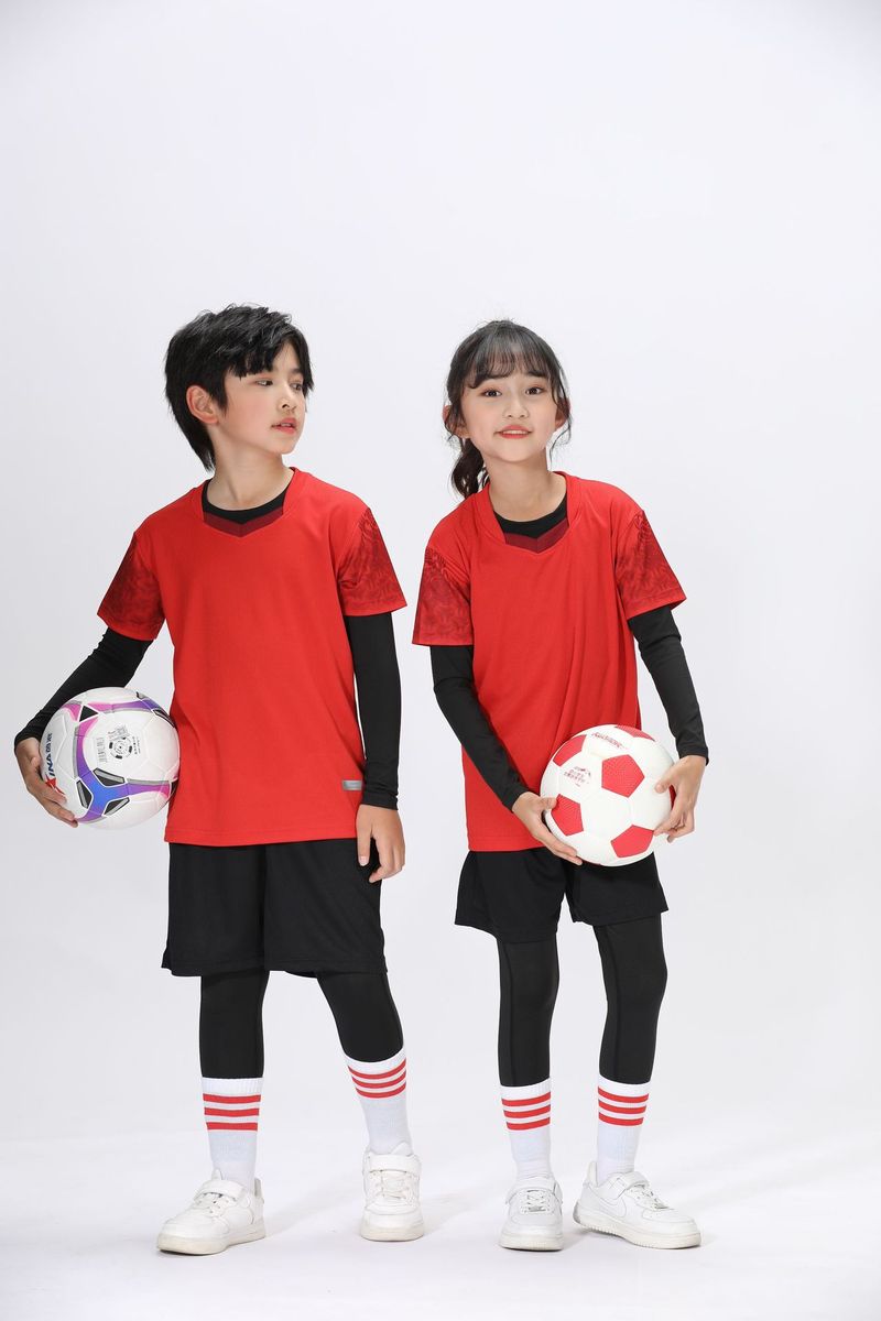 Summer children's sports quick drying clothes, training suit, short sleeved football basketball pants set, summer_voghion.com