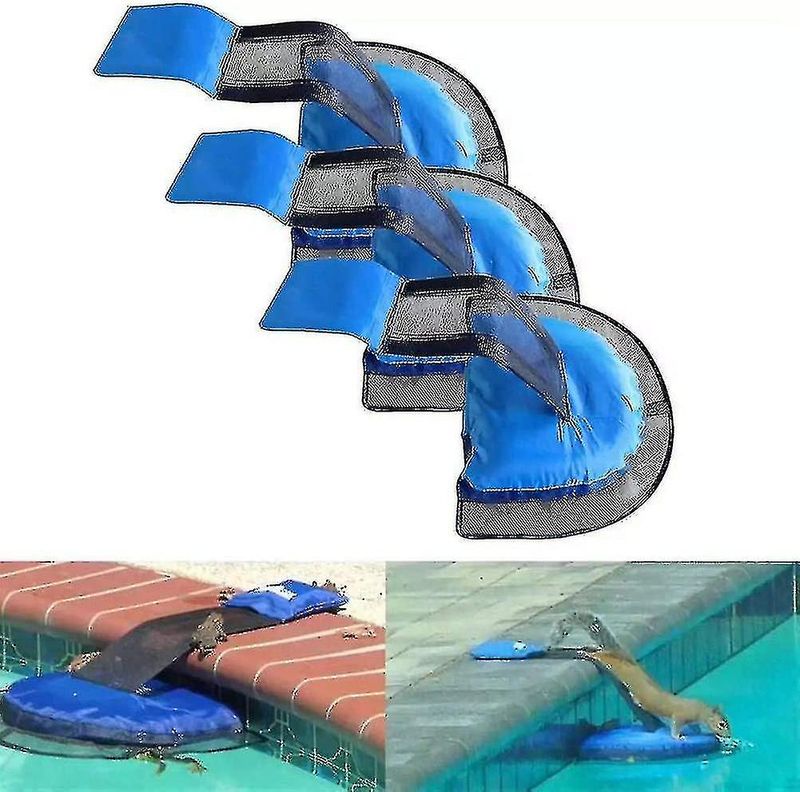 Animal Saving Escape Ramp, Swimming Pool Floating Animal Saver Rescue Tool For Outdoor Critter Frog Chipmunk_voghion.com
