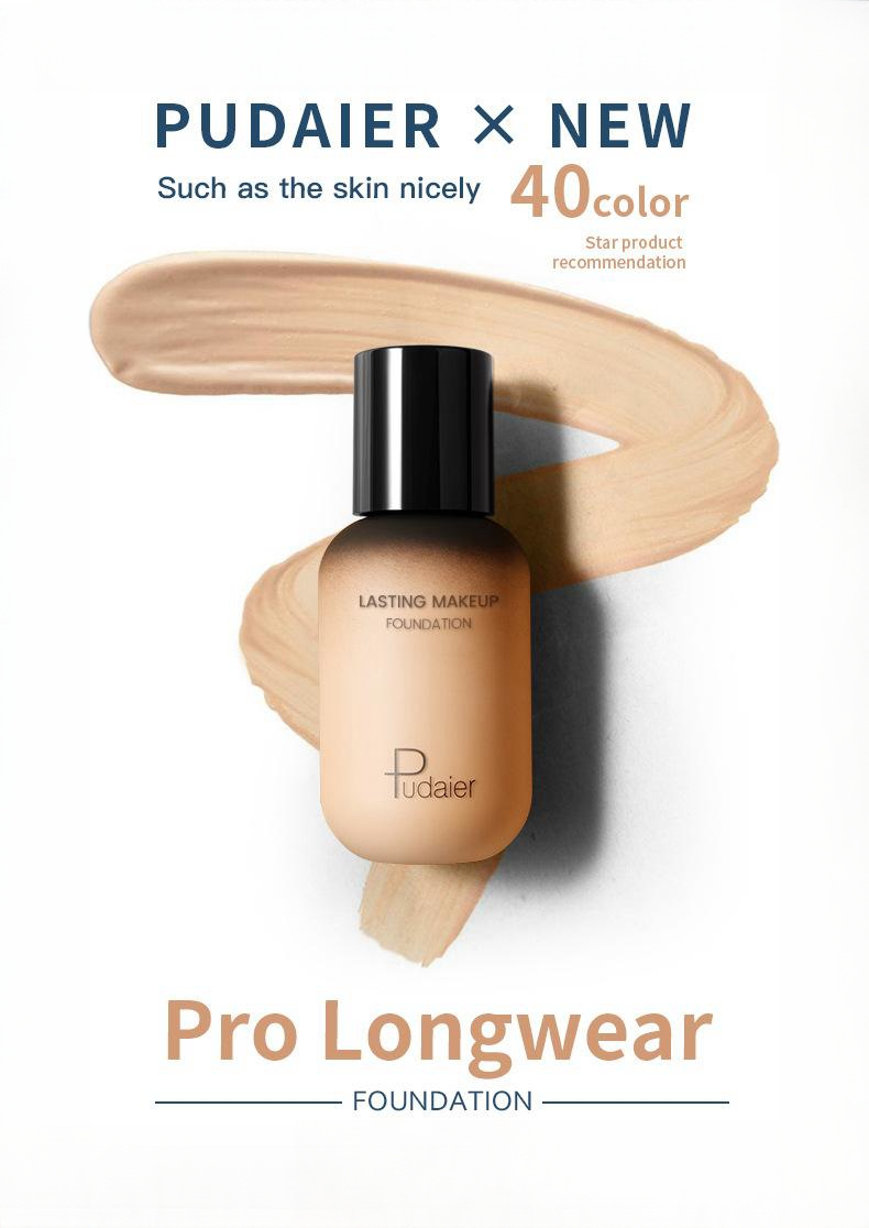 Warm Tonal Liquid Foundation Oil Control Vattentät Heltäckande ansiktsbehandling Naturlig Concealer Base Makeup Kosmetik_voghion.com
