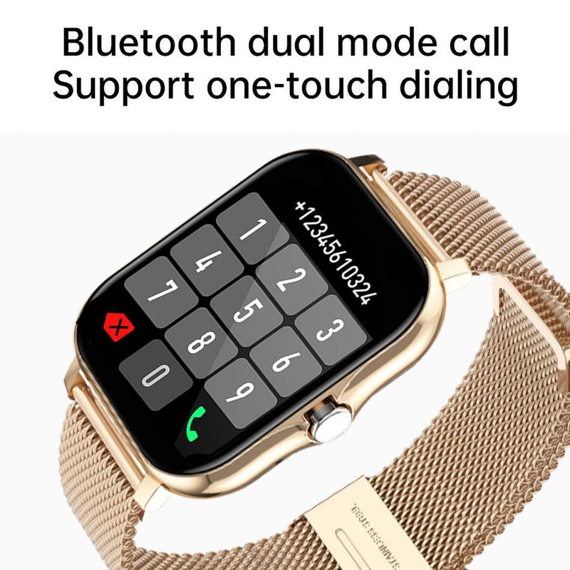 NEXOVA Smart Watch Schrittzähler Herzfrequenzüberwachung Bluetooth-Anruf 1,69 Touch-Display Smart-Armband_voghion.com