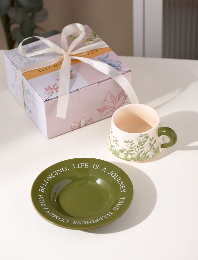 Vintage koffiekopje en schotel jasmijn vintage lelietje-van-dalen koffiekopje vintage geschenkdoos_voghion.com