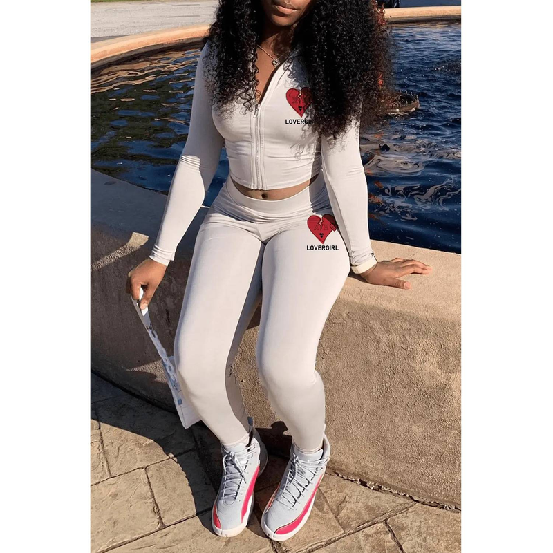 Heart Damen Zweiteilige Sets Sweatsuits Rosa Winter Trainingsanzug Für Damen Outfits Langarm Oberteil Hosen Anzüge Schwarz Passende Sets_voghion.com