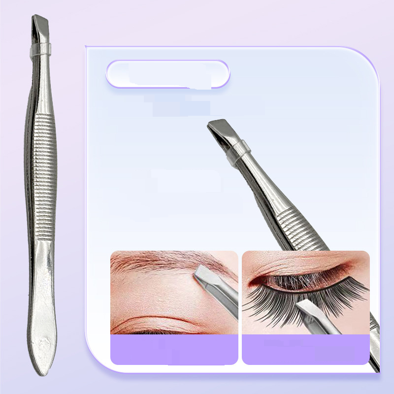 Schönheit & Gesundheit Hochdichte Pinzette für falsche Wimpern, Pfropfen, Wimpernpinzette mit Adlerschnabel, runder Kopf, goldener Federclip, Einsteigerwerkzeug_voghion.com