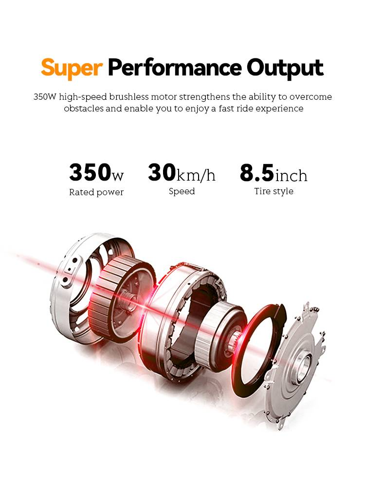 HEZZO HS-04PRO Sähköpyöräskootteri 36v10ah Akku 350W Moottori Taittuva Sähköskootteri Sähköpyörä 30km/h Aikuisille_voghion.com