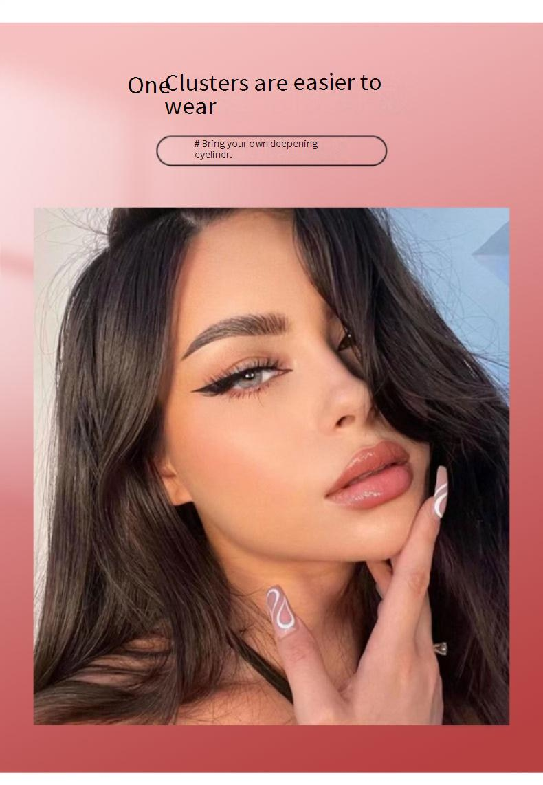 False Eyelashes 5D Messy Curling False Eyelashes Large Capacity Full-length Self-adhesive Eyelashes Natural Hard Stem False Eyelashes_voghion.com