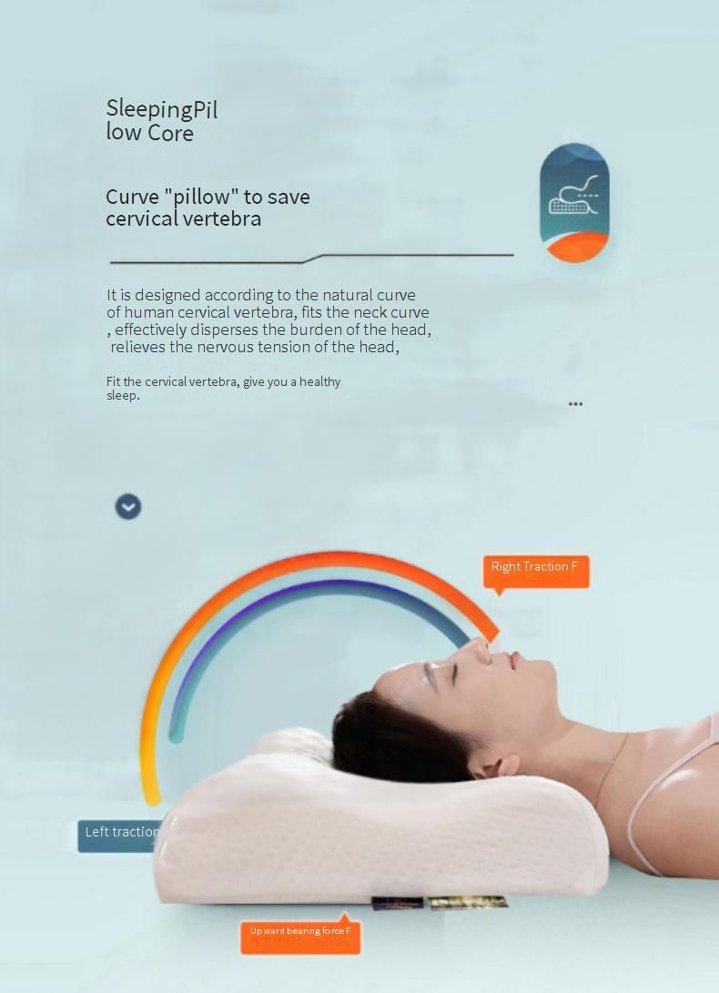 Cuscino ergonomico in lattice Shimengzi con punte massaggianti - Traspirante e ipoallergenico per adulti e bambini_voghion.com