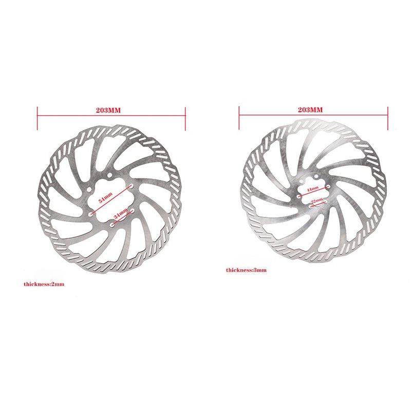 Dischi freno anteriori e posteriori universali per moto da cross elettriche - Dischi freno per moto ad alte prestazioni - Kit di aggiornamento durevole e resistente al calore_voghion.com