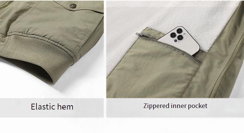 Giacca invernale da uomo foderata in pile – Nylon impermeabile, vestibilità oversize (L-5XL, antivento, isolamento termico, nero/kaki/verde militare)_voghion.com