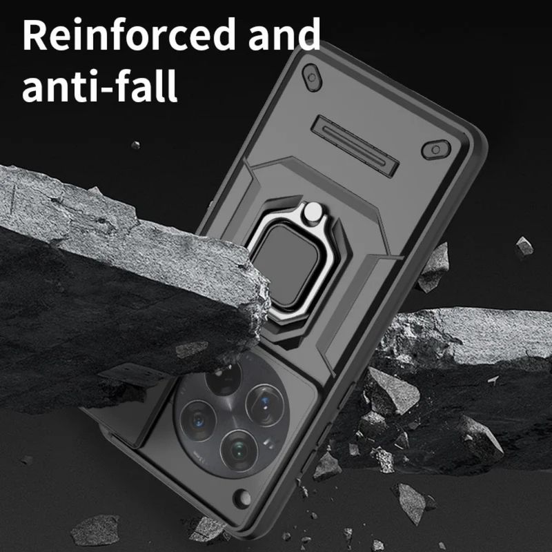 OnePlus Nord CE3 Lite N30 Ace 3 2 12R 12 11R 11 -puhelimelle - panssaripuhelinkotelo liukukameran linssin suojarenkaan pidikkeellä_voghion.com