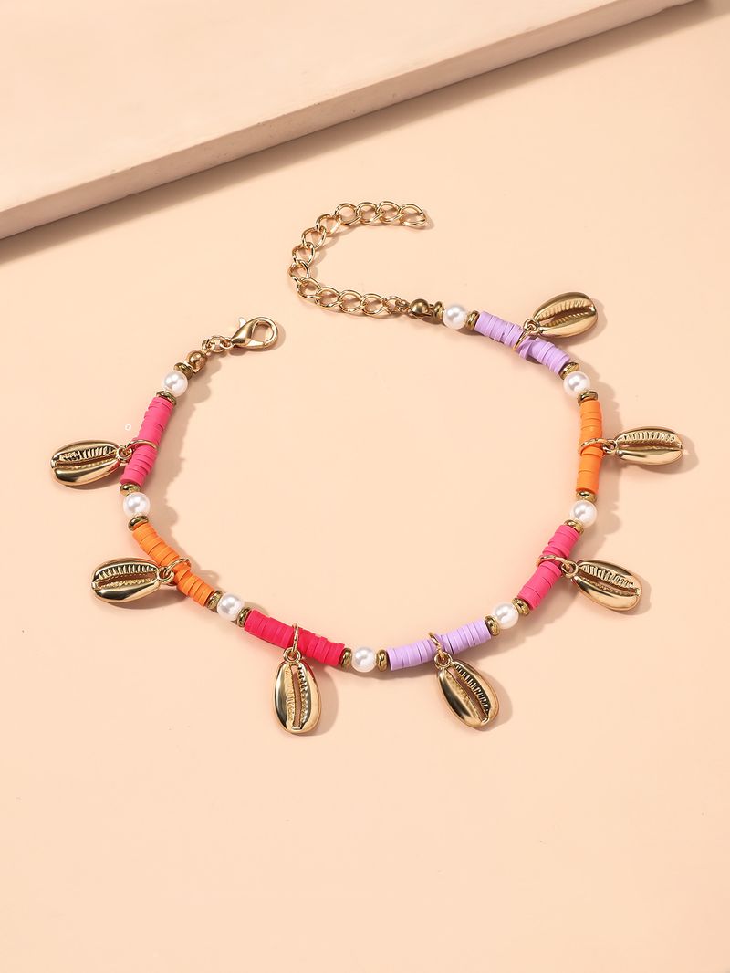 Fashion Simple Double Layer Inlaid Diamond Anklet For Women, Unique Creative Heart Pendant Beach Chain_voghion.com
