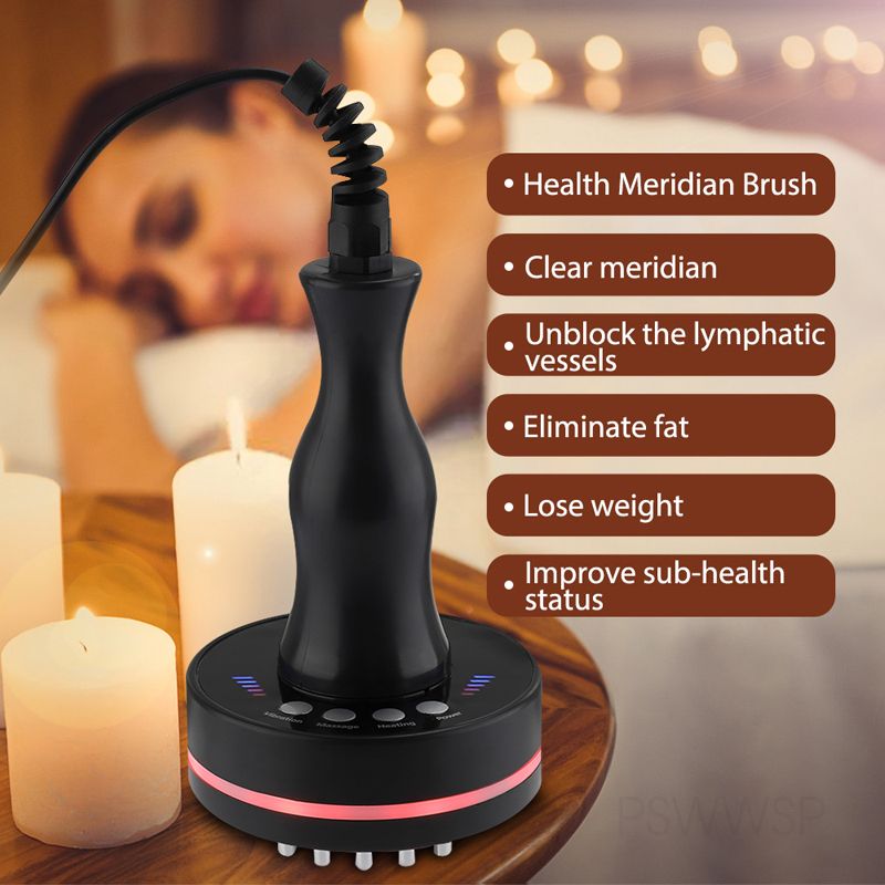 Electric Meridian Brush Heating Health Scraping Device Slimming Body Brush Handheld Guasha Massage Tool Cellulite Massager_voghion.com