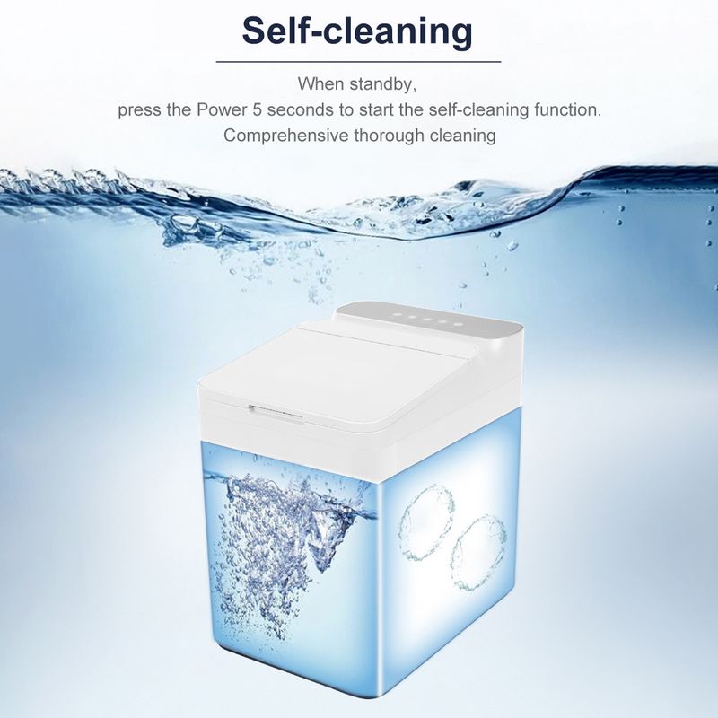 Elektrisk ismaskin Bänkskiva iskubstillverkningsmaskin 10-12KG/24H Automatisk vattenfyllning Kulformad ismaskin för hemmabar_voghion.com