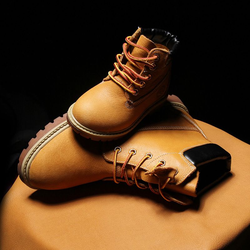 Scarpe da bambino Martin 2024 autunno inverno nuovo stile coreano per bambini ragazzi ragazze corte genitore-figlio deserto vera pelle_voghion.com