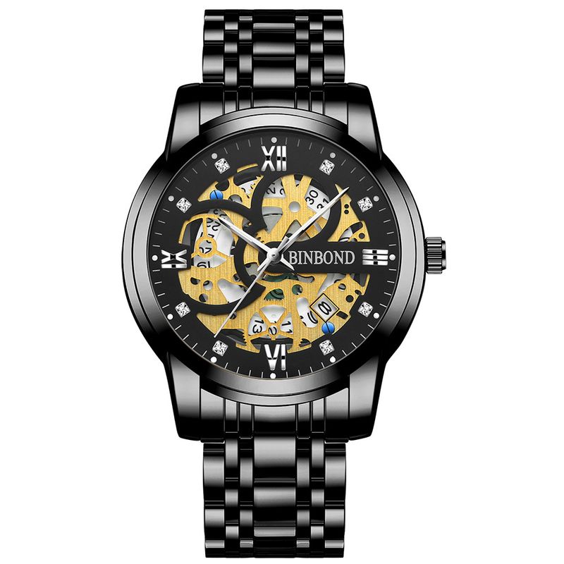 2022 nuovo orologio non meccanico completamente automatico calendario impermeabile bagliore notturno volano tendenza design scavato da uomo_voghion.com