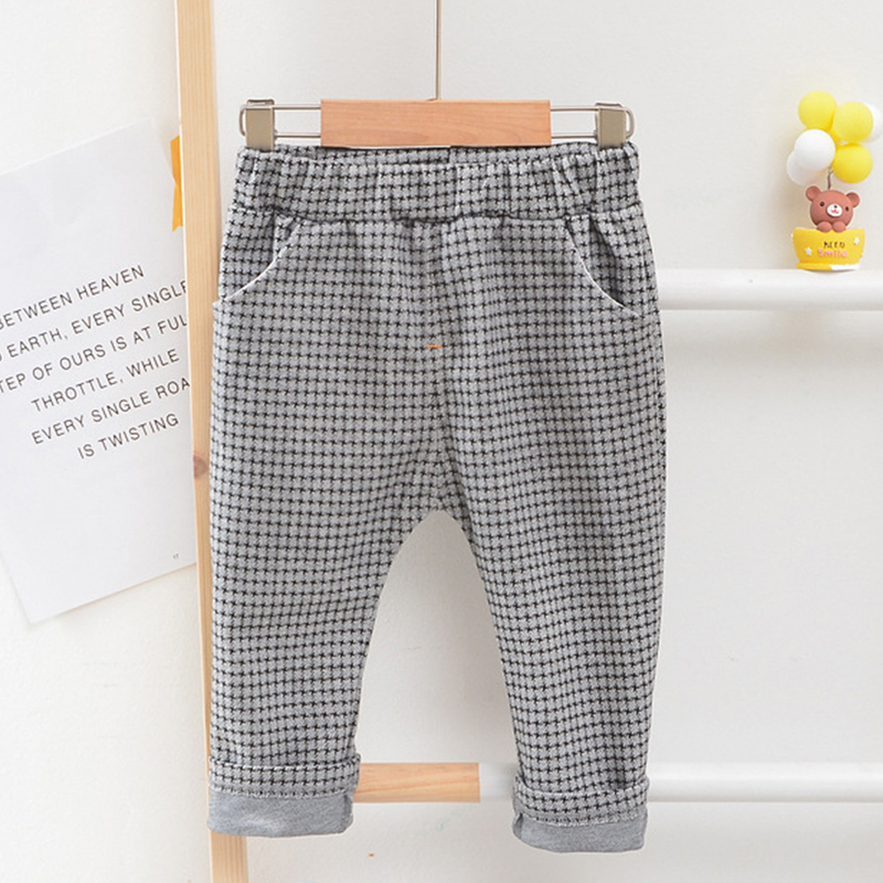 Babykleding Jongens broek met lange mouwen driedelige jurk voor kinderen duizend vogelrooster prestatie heer_voghion.com