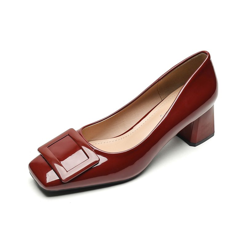 French High Heels Women's Head Pedal Work Shoes Light Mouth Temperament Commuter Shoes_voghion.com