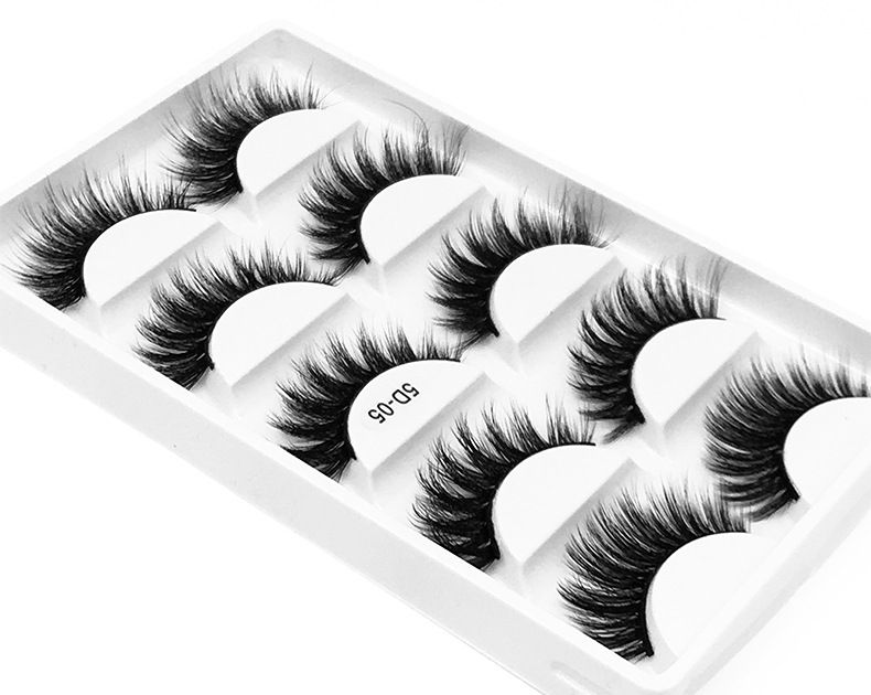 Lash extension set Laser Box 5 pairs of mixed false eyelashes Thick natural slender long eyelashes Multi-level soft false eyelashes_voghion.com