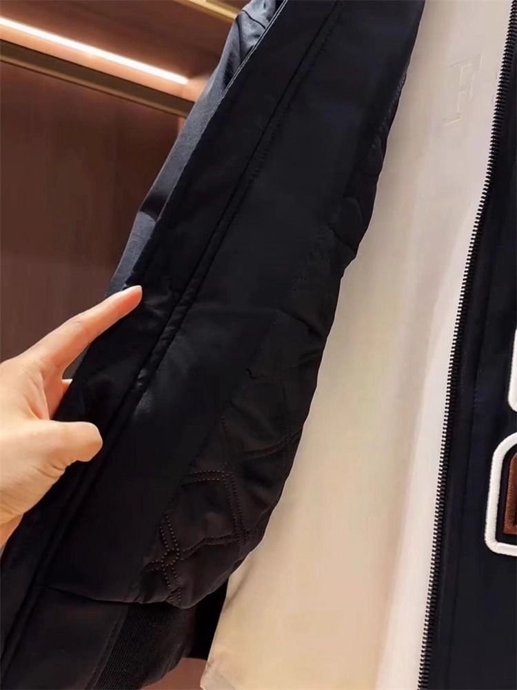 Giacca da baseball da uomo in cotone con scollo rotondo ricamato, stile americano, casual, calda, invernale, da coppia, di marca alla moda_voghion.com