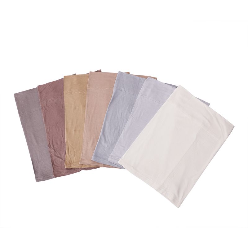 Turbante de algodón mercerizado para mujer: hiyab suave de primera calidad para mujeres musulmanas_voghion.com