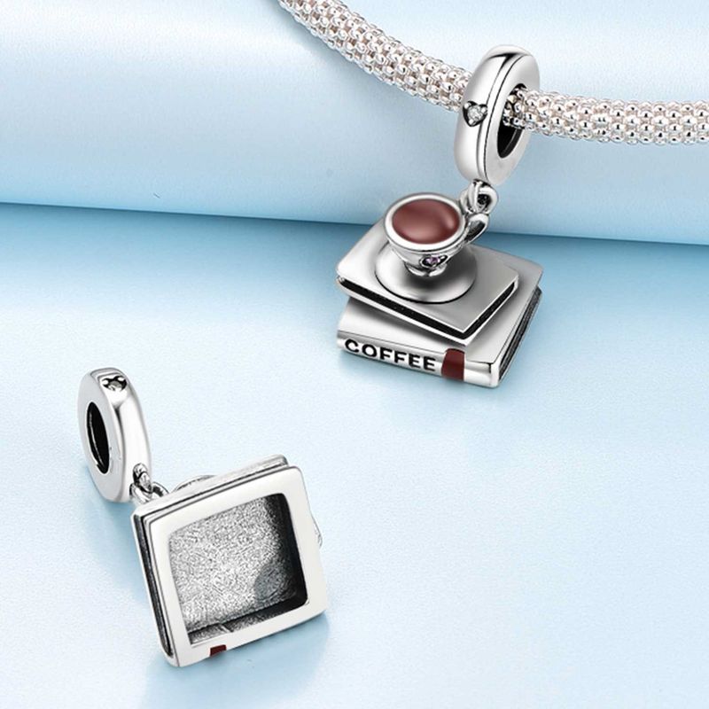 Kadın Takı Bluetooth Kulaklık Kahve Bira Gitar Charm Kolye Boncuk DIY Takı Bilezik Aksesuarları Bakır Kaplama Gümüş_voghion.com