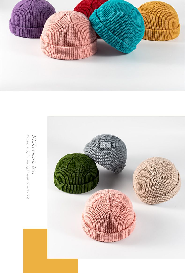 Cappello da uomo in stile coreano, autunno e inverno, lavorato a maglia, cappello da studente europeo e americano, berretto caldo da esterno da donna, cappello freddo_voghion.com