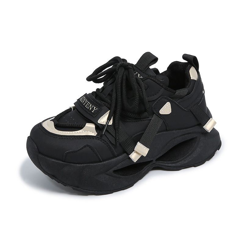 i Dad Shoes Female Student Sports Running Shoes Casual Shoes Platform Height Increase_voghion.com