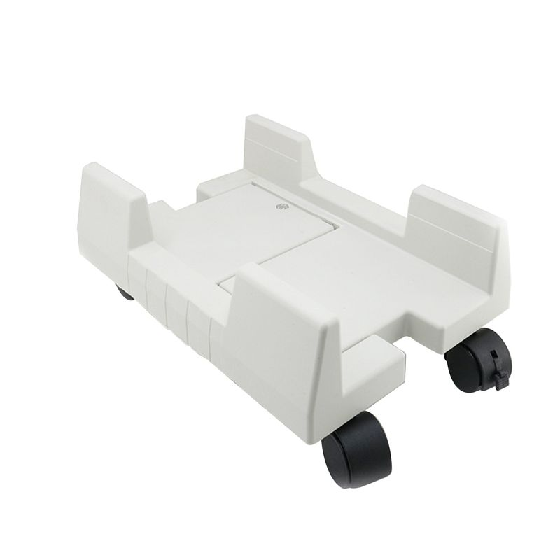Xinweiqing PC Adjustable Mobile ABS Rolling Caster Computer CPU Stand for Desktop_voghion.com