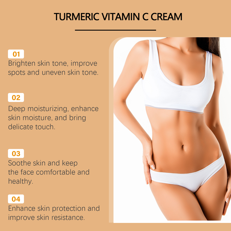 OUHOE Vitamin C Firming Cream Gentle Moisturizing Moisturizing Firming Daily Apply Body Care Cream_voghion.com