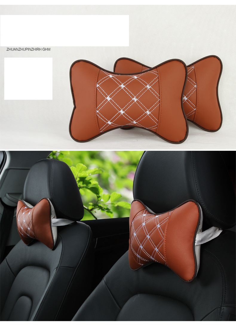 Produse de interior auto perna masina imitatie vin rosu tetiera 4 culori 26*17 perna gat indiferent de tetiera masina_voghion.com