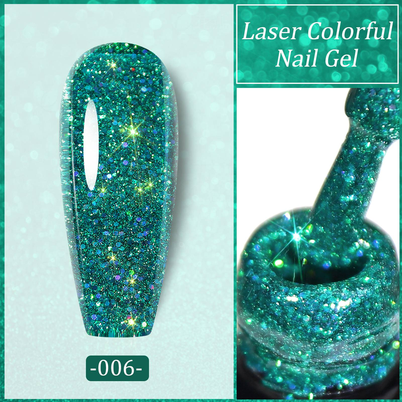 Colle à ongles laser Flash Galaxy Star Sequin La nouvelle colle diamantée déchiquetée populaire pour une utilisation en salon de manucure_voghion.com