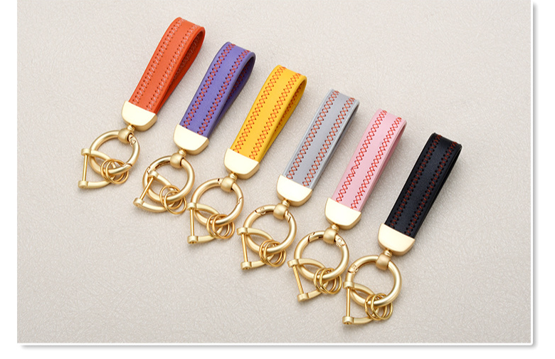 Key Chain Simple Retro Convenient Key Chain Car Fashion Leather Key Chain_voghion.com