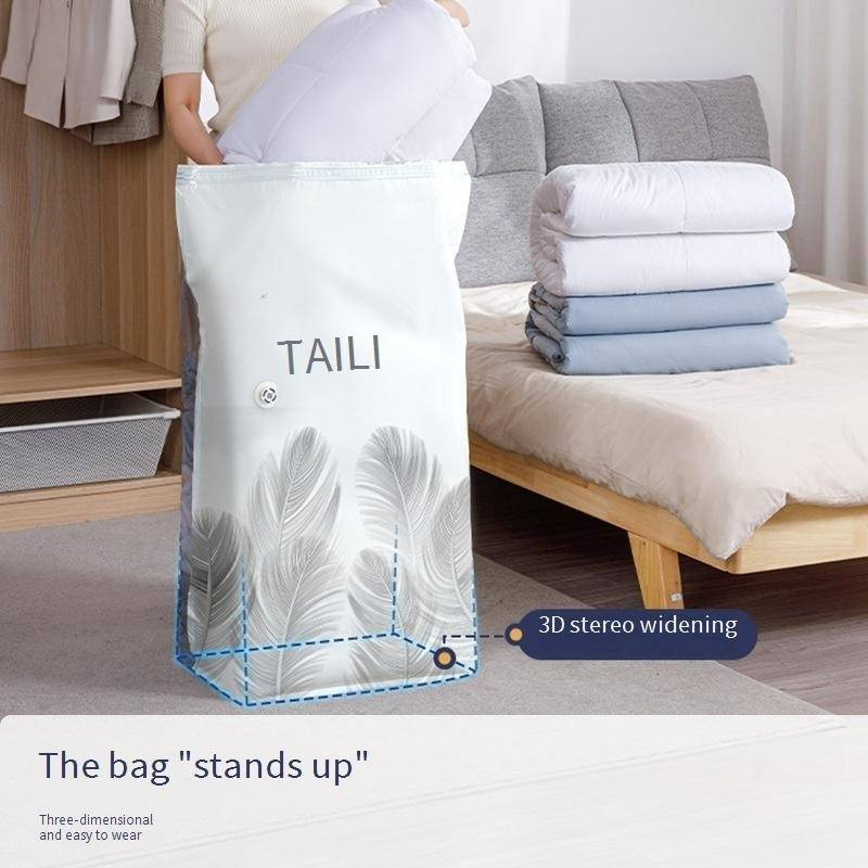 Vacuum Storage Bags With Electric Pump - Extra Large Compression Bags For Blankets & Clothes (100% Waterproof Space Saving Storage Solution)_voghion.com