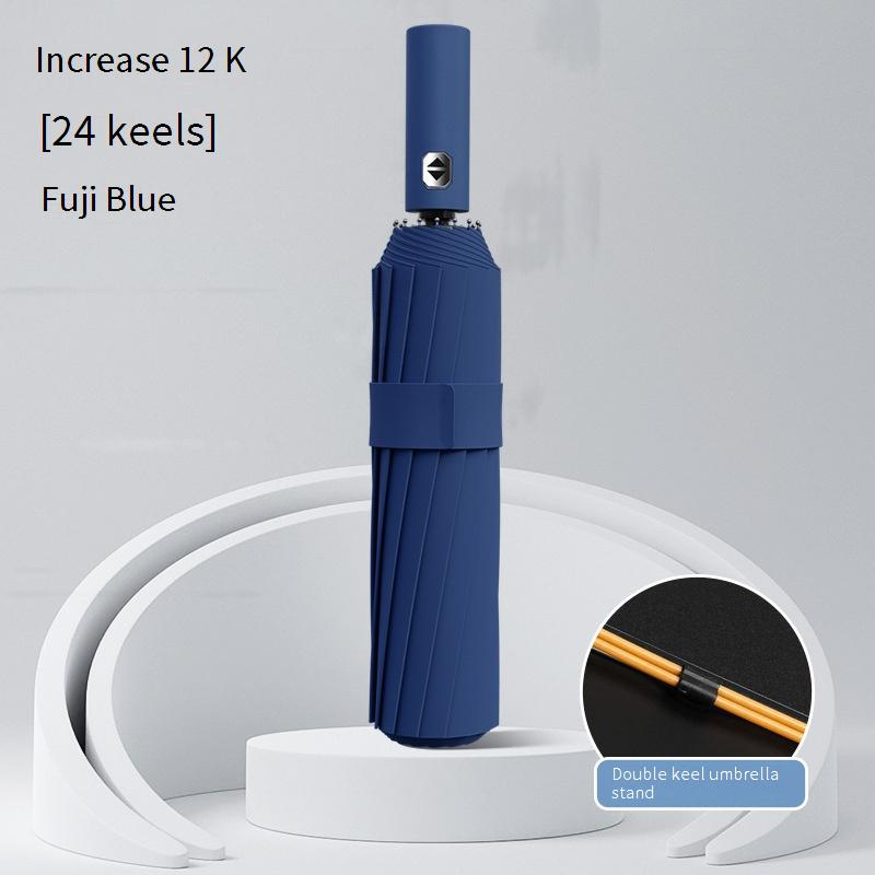 36 Rib Keel Fully Automatic Folding Umbrella Printed Logo Advertising Business Sunny And Rainy Dual Use Sun Umbrella Promotion Sun Protection_voghion.com
