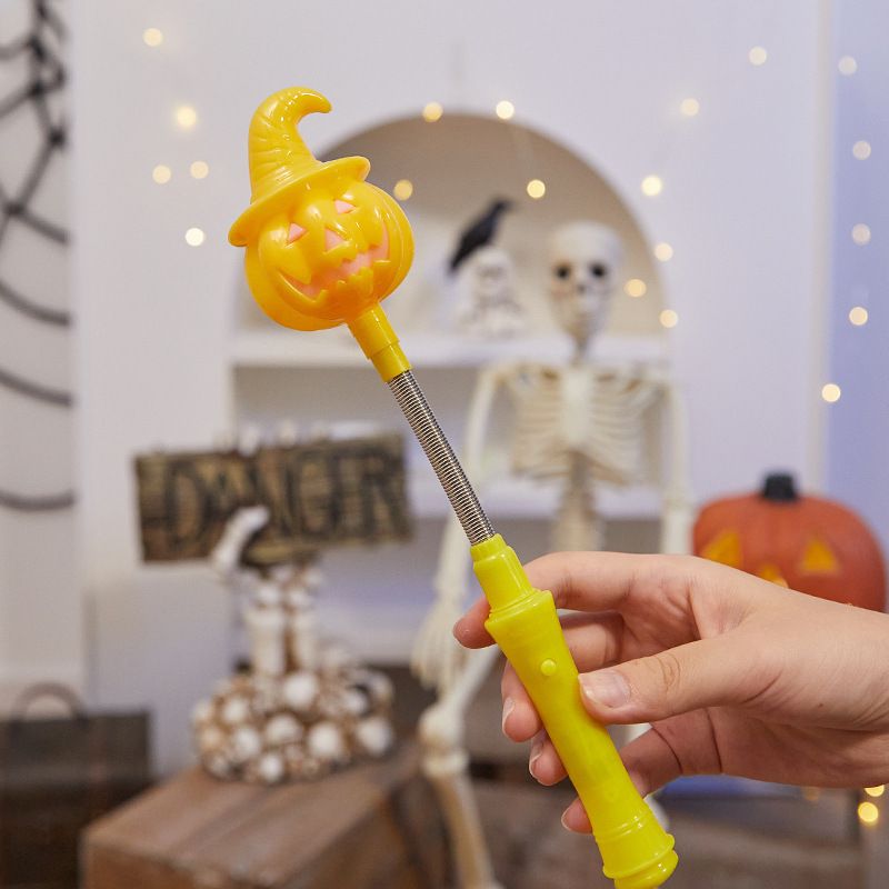 Halloween LED Hand Crank Pumpkin Lantern Bar Party Decoration Atmosphere Light Send Children Gift Small Ornaments_voghion.com