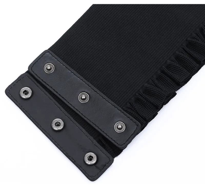 Naiste laia vöökohaga elastsed kõrge vöökohaga sidemed, vööd mantli kleidi jaoks, naiselik, punane korsettvöö_voghion.com