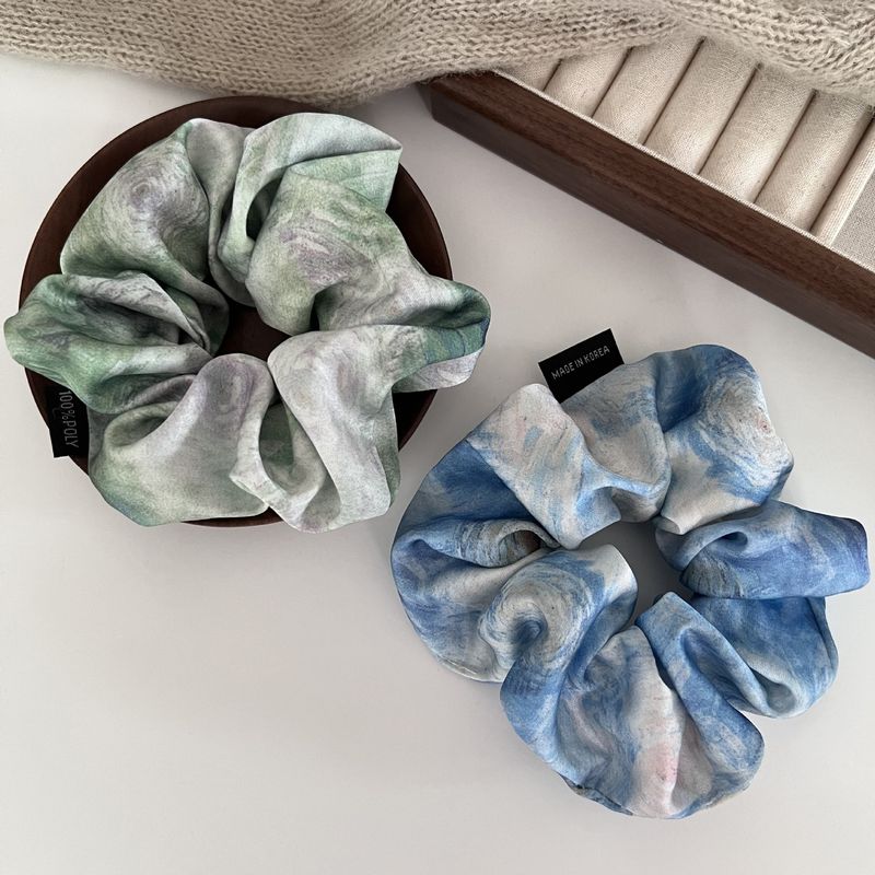 Pittura a olio di alta qualità, anello per capelli con intestino crasso, nuovo stile per donne, temperamento francese, elegante coda di cavallo, elastico per capelli,_voghion.com