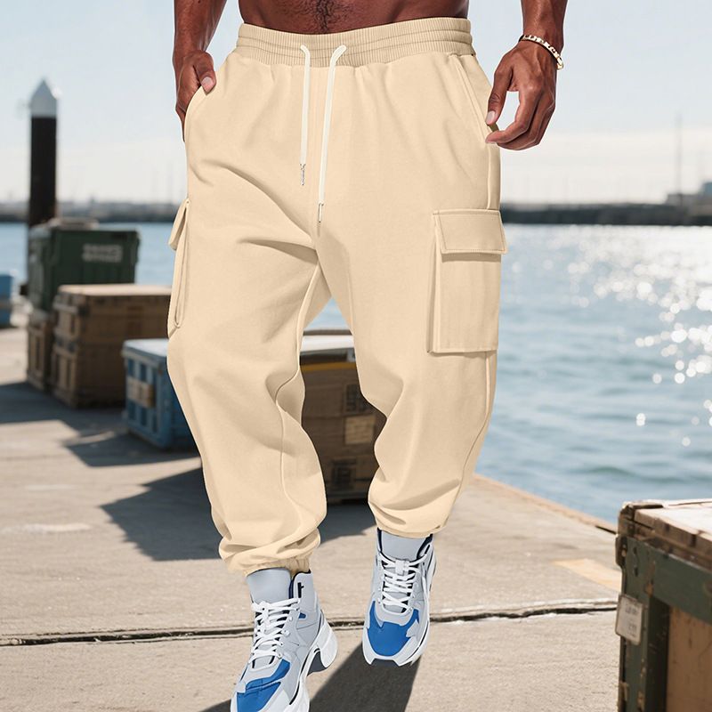Men's Heavyweight Cargo Overalls – Multi-Pocket Utility Pants, Oversized Streetwear Style, Comfort Fit (S-XXXL_voghion.com