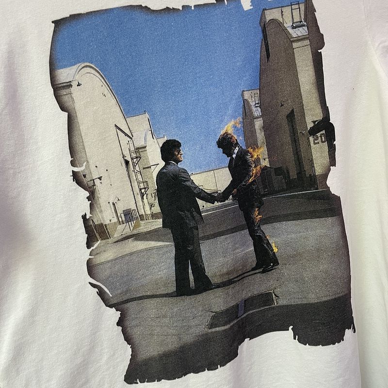 T-shirt à manches courtes et col rond en coton avec motif groupe de rock britannique pour homme_voghion.com