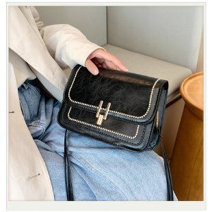 Nuova borsa a tracolla piccola rotonda da ascella, versatile, semplice, da ricamare, autunno inverno_voghion.com
