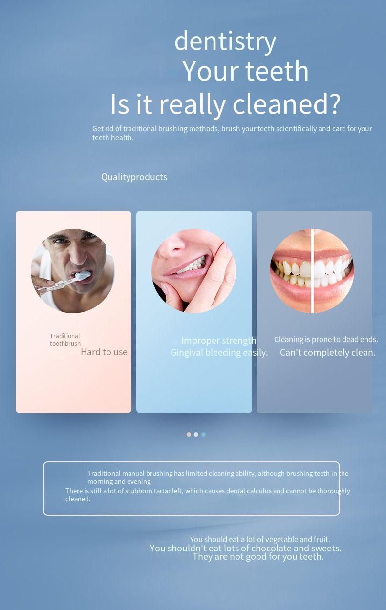 New Electric Toothbrush 5-Speed Smart Rechargeable DuPont Bristles Fully Automatic Student Gift Adult Version_voghion.com
