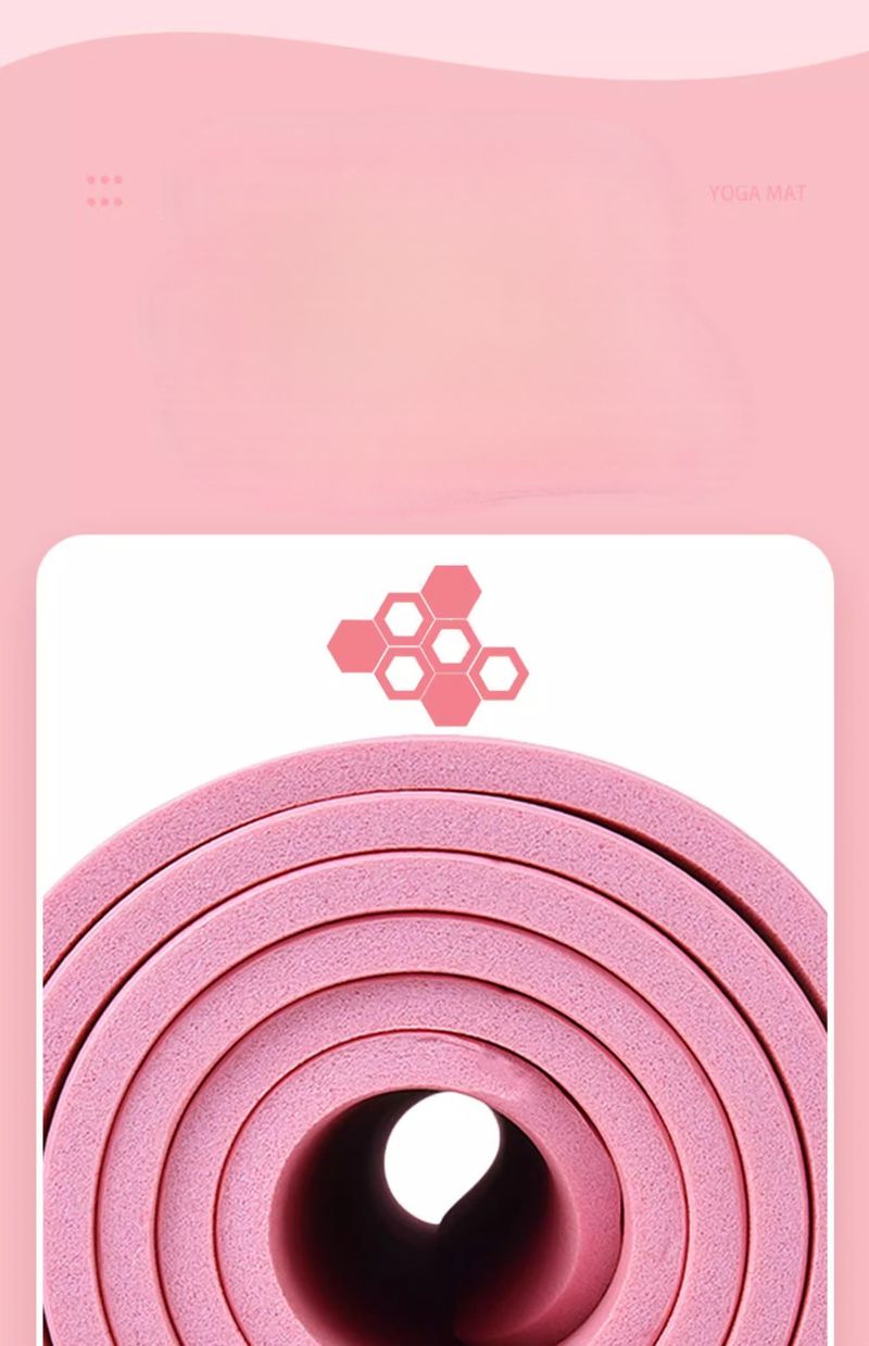 Yoga Thickened Non-Slip Exercise Fitness Sit-Up Home Use Shock Absorption Soundproof Widened Floor Mat_voghion.com