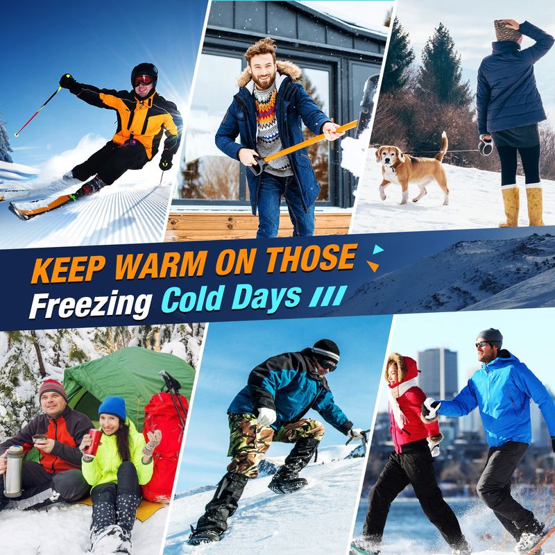 Neu für Männer und Frauen, Winter-Kälteschutz, Füße, Socken, warme Aufladung, Heizung, lange Schlauchsocken_voghion.com